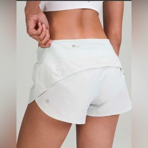 lululemon Speed Up LR Short 2.5” Size 6 NWT Ocean Air